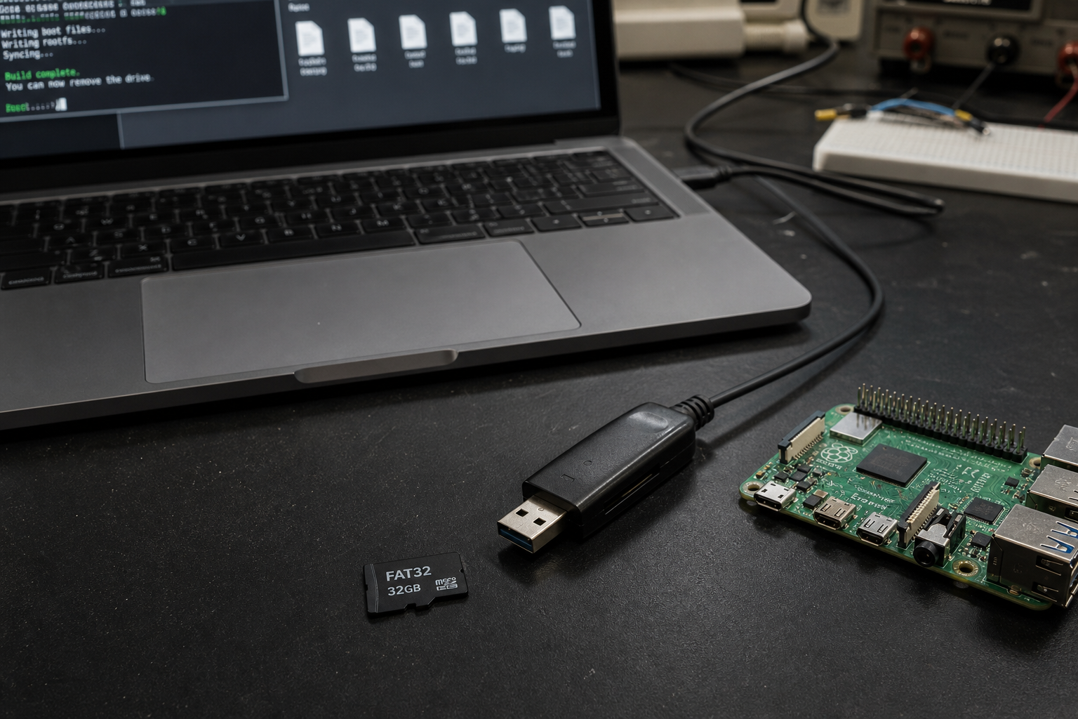 FAT32 etiketli microSD kart